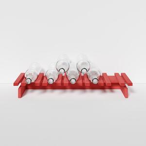 Raxi | Array 1015 tabletop, Stojan na víno | 5 lahví Barva: Rosso