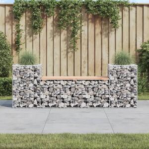 Zahradní lavice gabionový design 183x41x60,5 cm dřevo douglasky