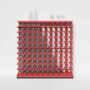 Raxi | Array 3210 shelf, Stojan na víno | 100 lahví Barva: Rosso