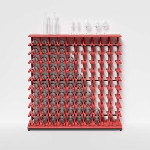 Raxi | Array 3310 table, Stojan na víno | 100 lahví Barva: Rosso