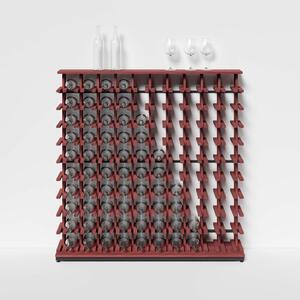 Raxi | Array 3210 shelf, Stojan na víno | 100 lahví Barva: Bordeaux