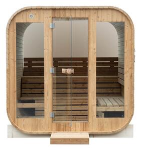 M-SPA - Zahradní sauna čtvercová 240 cm x Ø 210 cm