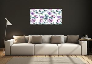 Fotoobraz skleněný na stěnu do obýváku Květiny ostružiny osh-68160216