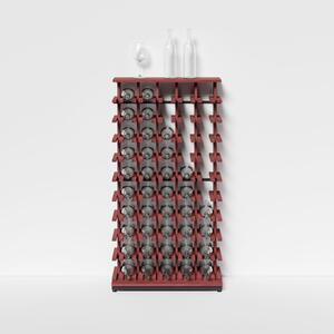Raxi | Array 3250 shelf, Stojan na víno | 50 lahví Barva: Bordeaux