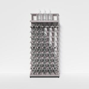 Raxi | Array 3450 display, Stojan na víno | 50 lahví Barva: Stone