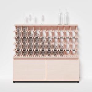 Raxi | Array 4250 shelf, Stojan na víno | 50 lahví Barva: Steam