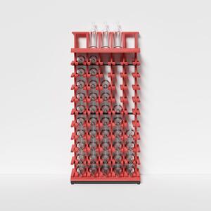 Raxi | Array 3450 display, Stojan na víno | 50 lahví Barva: Rosso