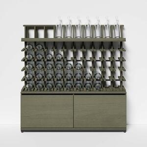 Raxi | Array 4450 display, Stojan na víno | 50 lahví Barva: Olive