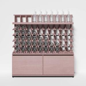 Raxi | Array 4450 display, Stojan na víno | 50 lahví Barva: Pink Violet
