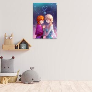 Obraz na plátně - Elsa a Anna - 40x60 cm - CZ výroba