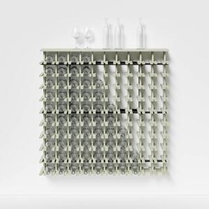 Raxi | Array 7011 shelf, Stojan na víno nástěnný | 100 lahví Barva: Mint