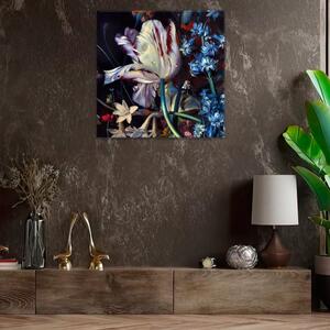 Obraz na plátně - Orosený tulipán - 40x40 cm