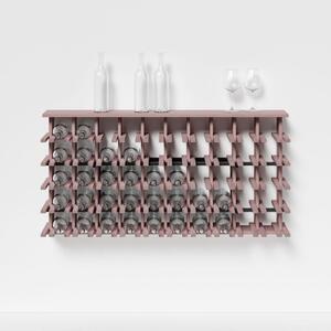 Raxi | Array 7015 shelf, Stojan na víno nástěnný | 50 lahví Barva: Pink Violet