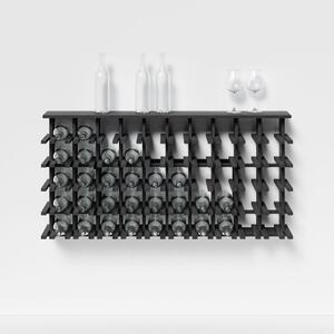 Raxi | Array 7015 shelf, Stojan na víno nástěnný | 50 lahví Barva: Coal