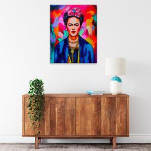 Obraz na plátně - Frida v barvách - 40x50 cm