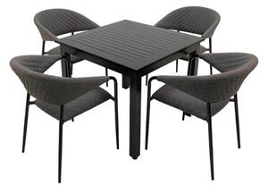 Doppler EXPERT MELIA 90 x 90 LIKA-TEX® - zahradní hliníková sedací souprava 4+1