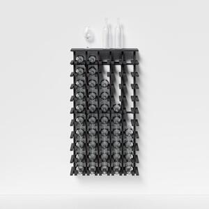 Raxi | Array 7051 shelf, Stojan na víno nástěnný | 50 lahví Barva: Coal