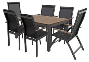 Doppler EXPERT WOOD Plus - zahradní hliníková sedací souprava 4+2+1