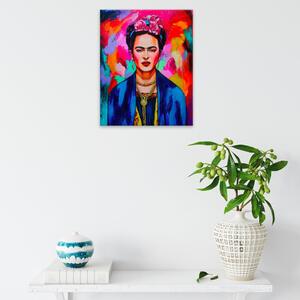 Obraz na plátně - Frida v barvách - 40x50 cm