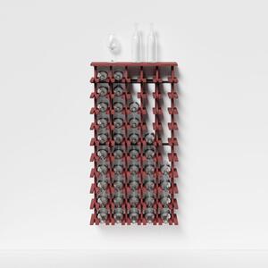 Raxi | Array 7051 shelf, Stojan na víno nástěnný | 50 lahví Barva: Bordeaux