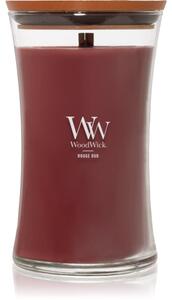 Woodwick Opulent Wood Rouge Oud vonná svíčka s dřevěným knotem 609.5 g