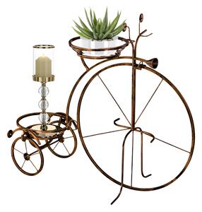 Stojan na květiny Bicykl - Měděná patina (Versanis)