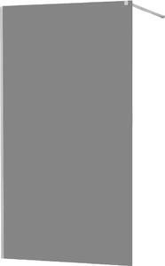 MEXEN - Kioto zástěna sprchová 80 x 200 cm - grafitová šedá 8 mm - chrom - 800-080-101-01-40
