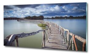 Fotoobraz na skle Dřevěný most osh-68963290