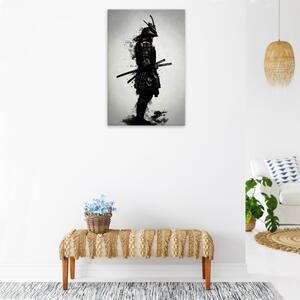 Obraz na plátně - Ozbrojený samuraj - 40x60 cm