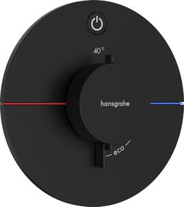 Hansgrohe ShowerSelect Comfort S, termostat pod omítku pro 1 spotřebič, černá matná, HAN-15553670