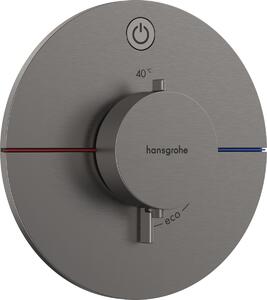 Hansgrohe ShowerSelect Comfort S, termostat pod omítku pro 1 spotřebič, kartáčovaný černý chrom, HAN-15553340