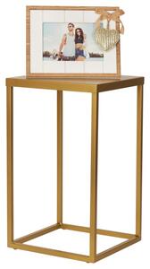 Stojící kovový záhon LOFT - 40 cm. - Zlatá (Versanis)
