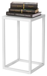 Kovový stojan na rostliny. Květinový záhon 40 cm ve stylu LOFT. - Bílá (Versanis)