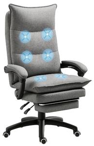 Vinsetto Kancelářská Židle s Masážní Funkcí, Exekutivní Židle s Masážní Funkcí, Herní Židle, Výškově Nastavitelná, Ergonomická Otáčecí Židle, Masážní