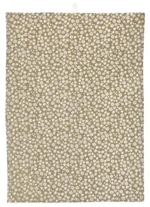 Utěrka Maja Milky Brown Flowers 50x70 cm
