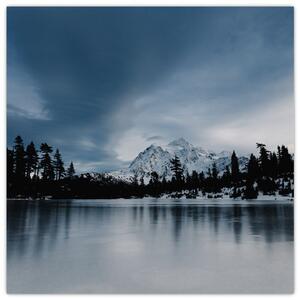 Obraz - Na zamrzlém jezeře (30x30 cm)
