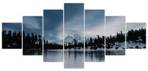 Obraz - Na zamrzlém jezeře (210x100 cm)