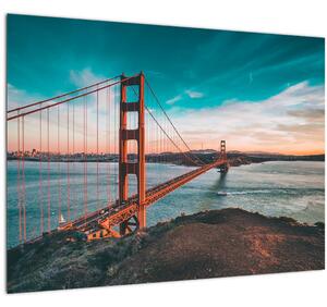 Skleněný obraz- Golden Gate, San Francisco (70x50 cm)