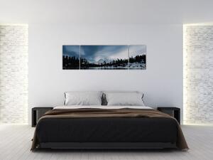 Obraz - Na zamrzlém jezeře (170x50 cm)