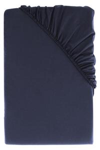 Livarno home Perkálové napínací prostěradlo, 90-100 x 200 cm (navy modrá) (100393268004)