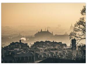 Obraz - Město pod mlhou (70x50 cm)