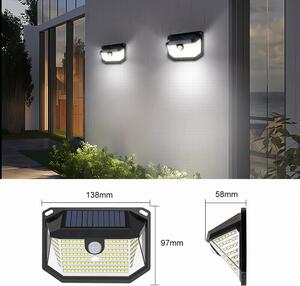 Venkovní solární nástěnné LED osvětlení Immax SIDE s PIR čidlem, 4W, 6000K