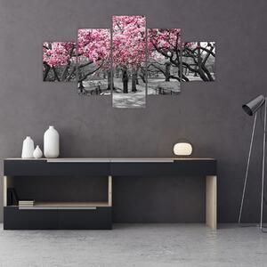 Obraz stromů Magnolíie (125x70 cm)