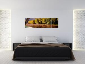 Obraz - Za řekou (170x50 cm)