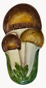Ručně malovaný servírovací talíř Mushroom