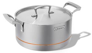 Elmich Pětivrstvý nerezový hrnec Penta Copper s měděným jádrem Ø 24 cm (5L)