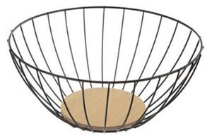 Košík na ovoce kov/dřevo RADKA O0265