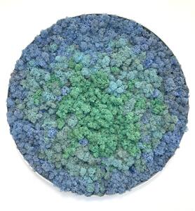 Mechový kruh – Tyrkys splash Velikost rámu: 40cm