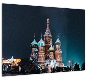 Skleněný obraz stavby v Rusku (70x50 cm)