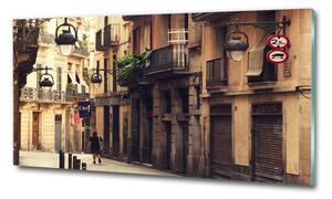 Foto obraz sklo tvrzené Ulice Barcelony osh-72532408